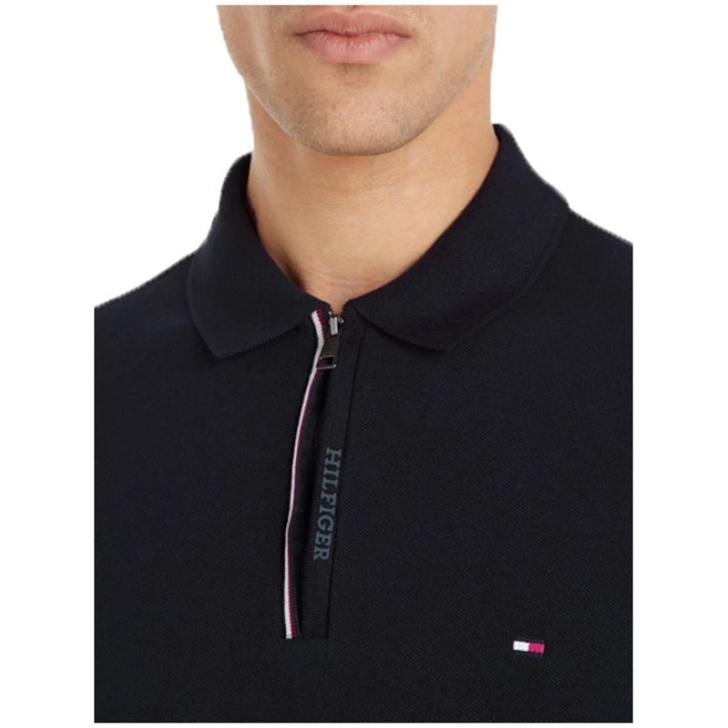 TOMMY HILFIGER Gs zip rwbtipped slim polo